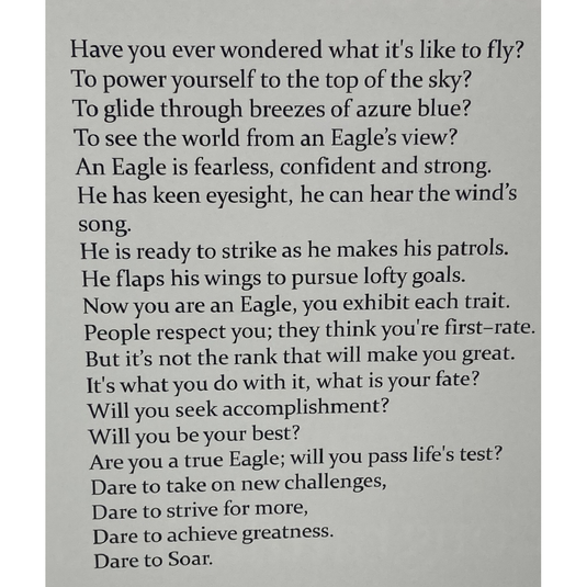 Card Eagle Congrats Dare to Soar