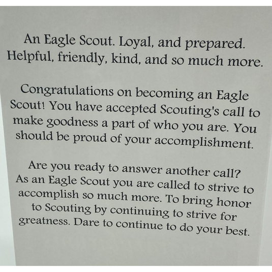 Card Eagle Congrats with Flag
