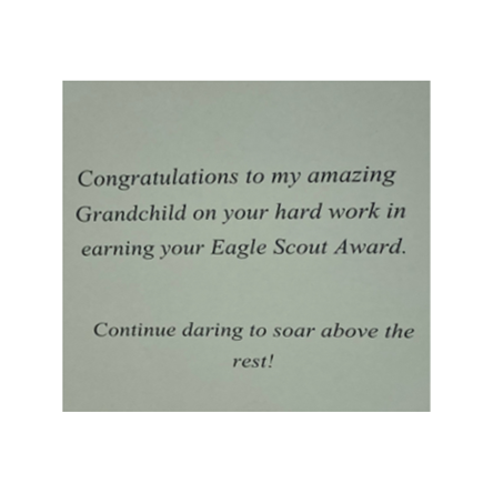 Card for Eagle Grandchild