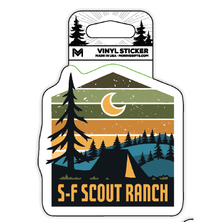 Sticker Colors with Tent S-F Scout Ranch
