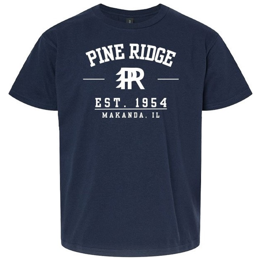 T-Shirt - Camp Pine Ridge - Brown/Navy