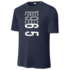 Tee Moisture Wicking Famous Eagle Navy