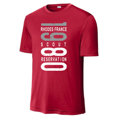 Tee Moisture Wicking Rhodes France Red