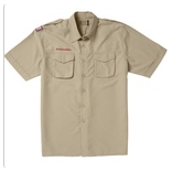 Shirt Uniform Youth Tan Microfiber Short Sleeve