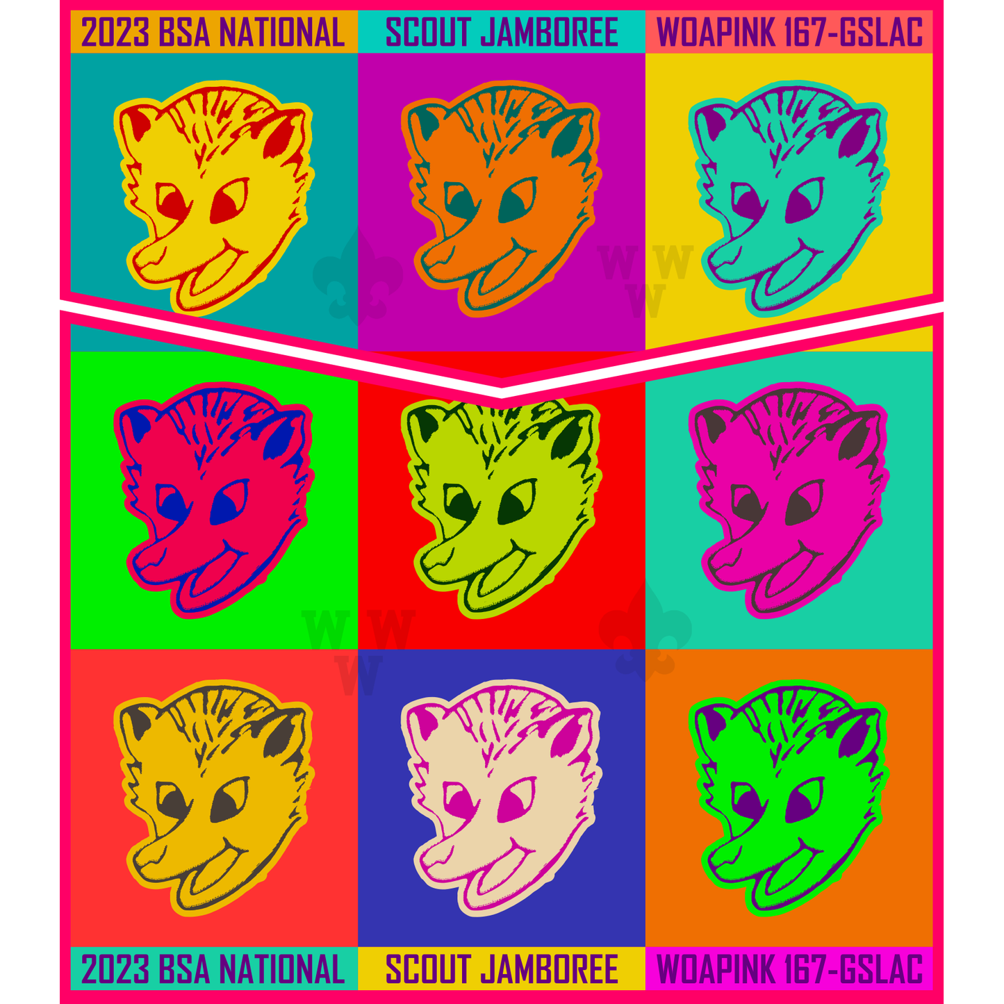 Emblem - 2023 Jamboree Flap Set Woapink