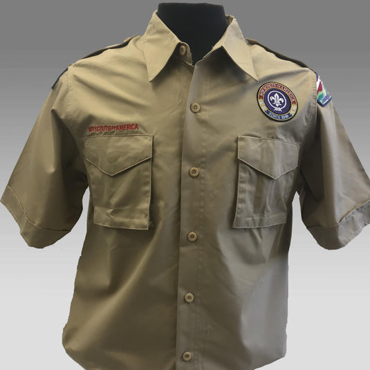 Shirt Uniform Youth Tan Poplin Shirt - SEWN