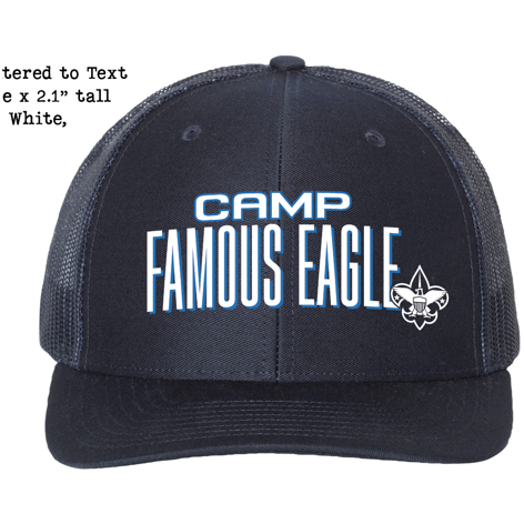 Hat - Famous Eagle - Charcoal/Black