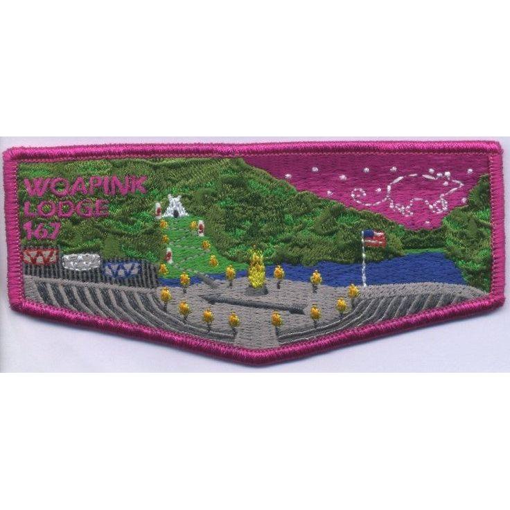Emblem Lodge Flap Woapink Firebowl