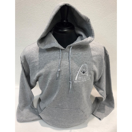 Hoodie - GSLAC Arch - Men's Light Gray - Embroidered Logo