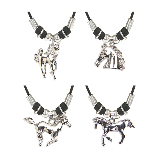 Necklace with Assorted Horse Pendant