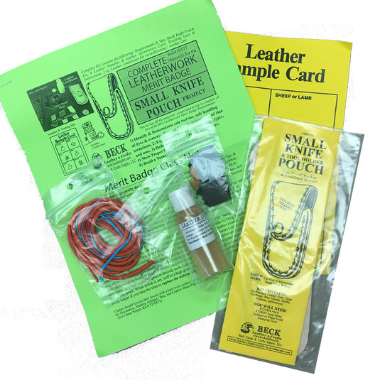 Kit Merit Badge  Complete Leatherwork - Small Knife Pouch