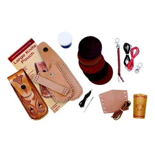 Kit Merit Badge Complete Leatherwork - Large Knife Pouch