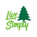 Sticker Live Simply with Tree