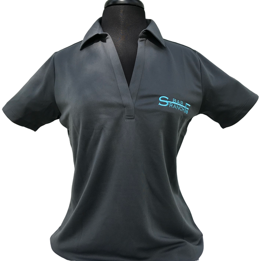 Shirt Polo Women's Gray - S bar F
