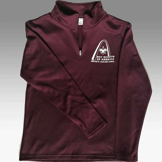 Shirt Pullover 1/4 Zip Fleece - GSLAC Arch - Youth
