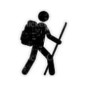 Sticker Stick Hiker