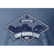 T-Shirt 2022 Camp Warren Levis Indigo Blue