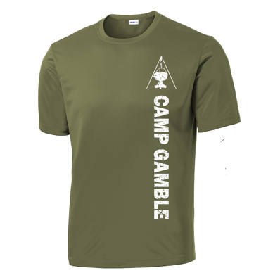 Tee Moisture-Wicking Camp Gamble Olive Green