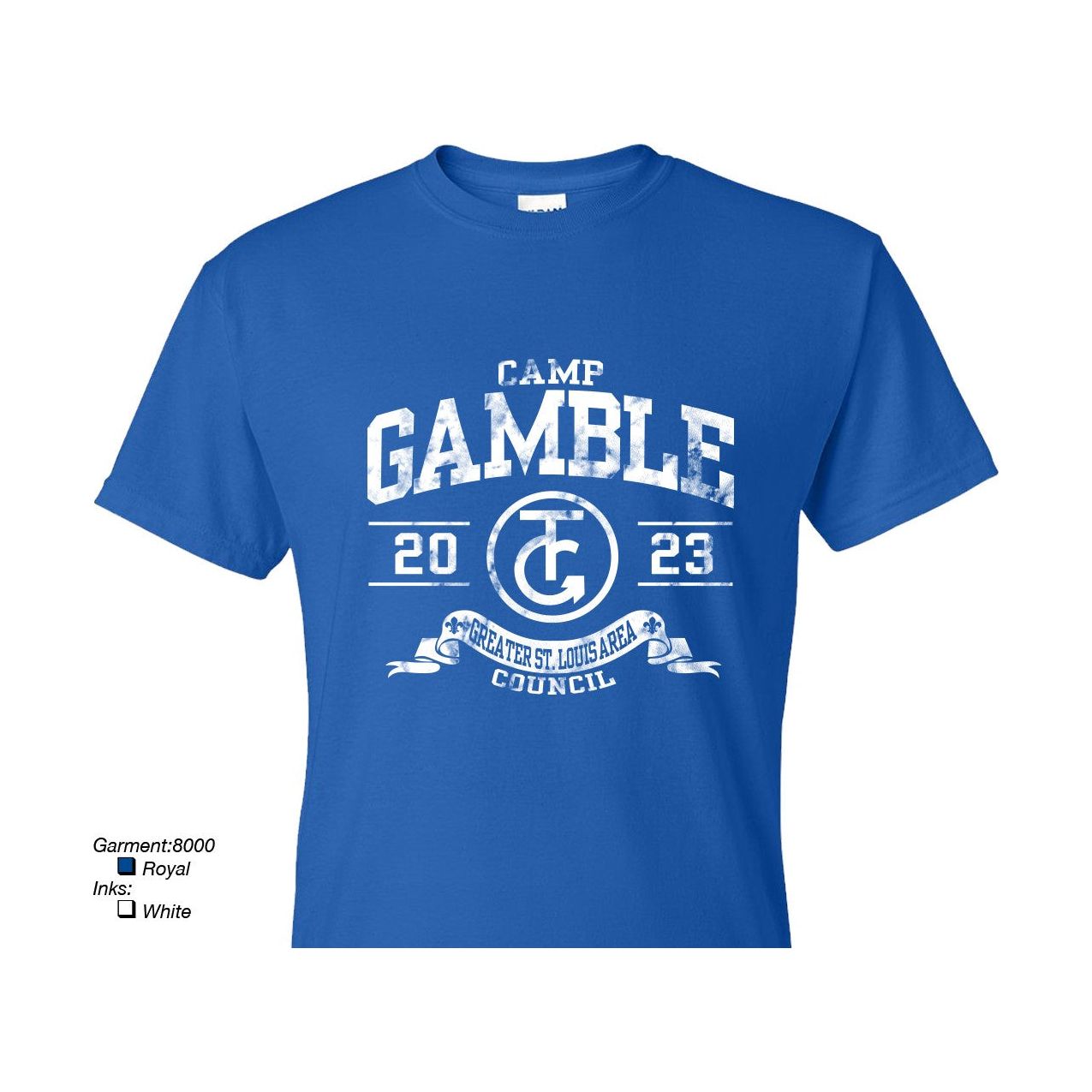 T-Shirt 2023 Camp Gamble Royal Blue