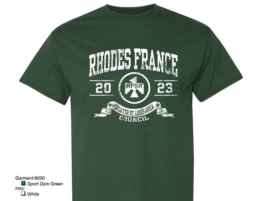 T-Shirt 2023 Rhodes France Sport Dk Green