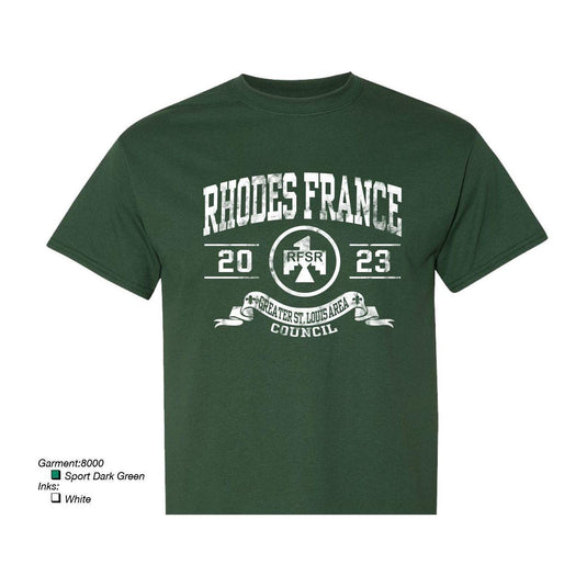 T-Shirt 2023 Rhodes France Sport Dk Green