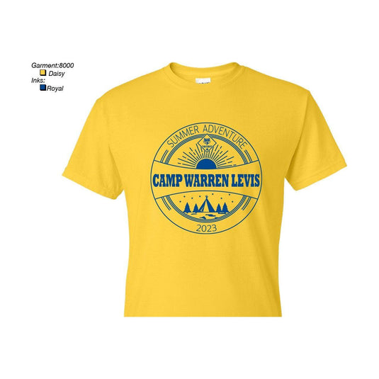 T-Shirt 2023 Camp Warren Levis Yellow