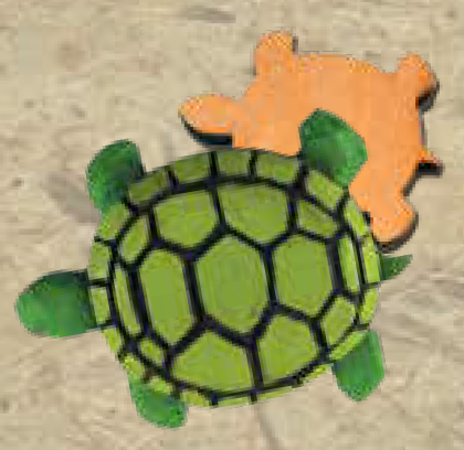Carving Neckerchief Slide - Turtle w/Paint