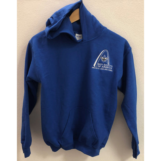 Hoodie - GSLAC Arch - Youth Royal Blue - Embroidered Logo