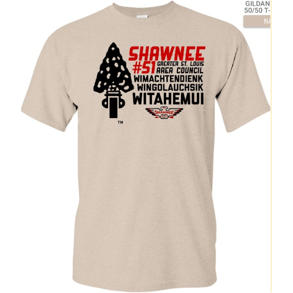 T-Shirt Brown Arrowhead SS - Shawnee Lodge