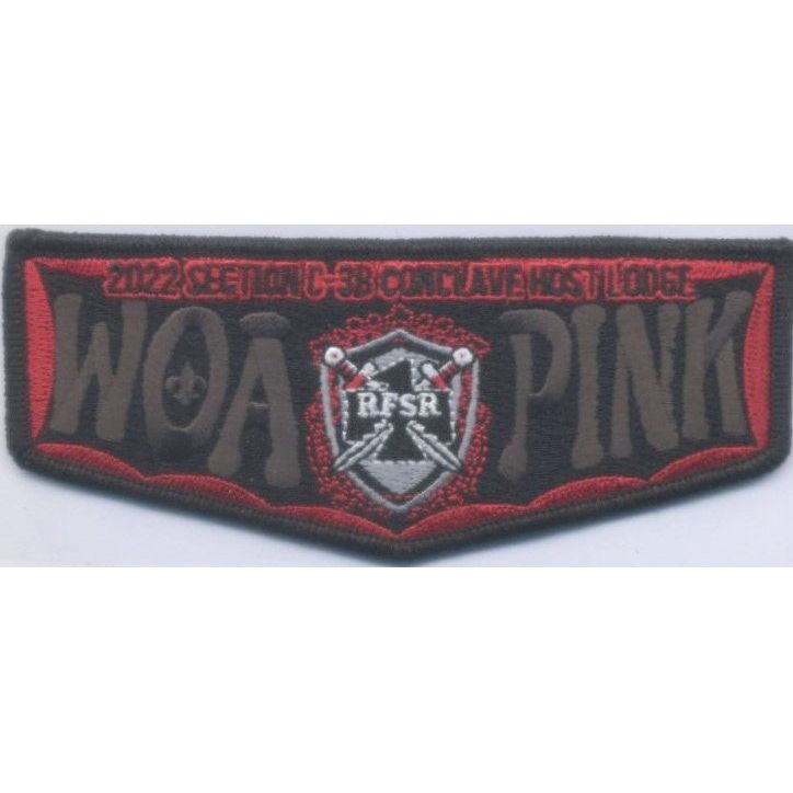 Emblem Pocket Flap Woapink - 2022 Host Lodge