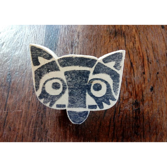 Carving Neckerchief Slide - Raccoon