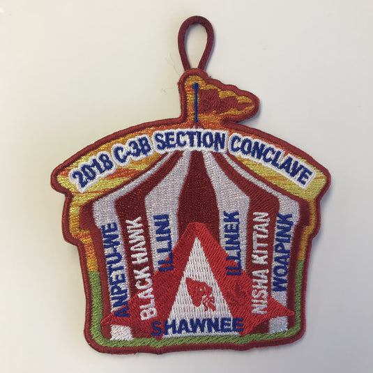 C3B 2018 event patch - maroon border