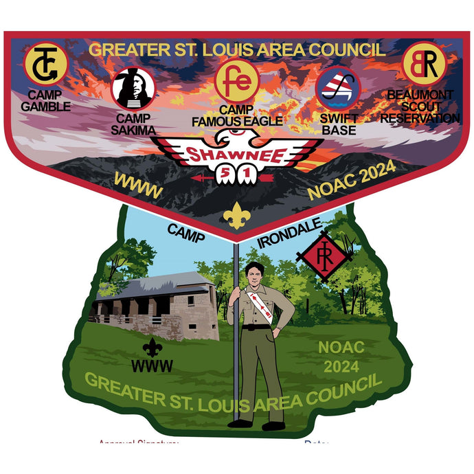 Emblem Shawnee NOAC 2024 Fundraiser Backpatch