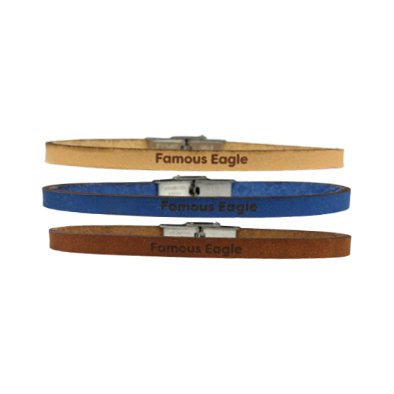 Bracelet 5MM Leather - Famous Eagle