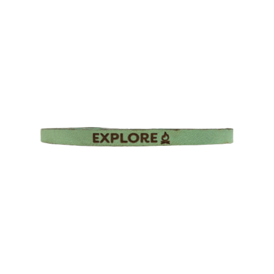 Bracelet 5MM Leather - Explore with Campfire