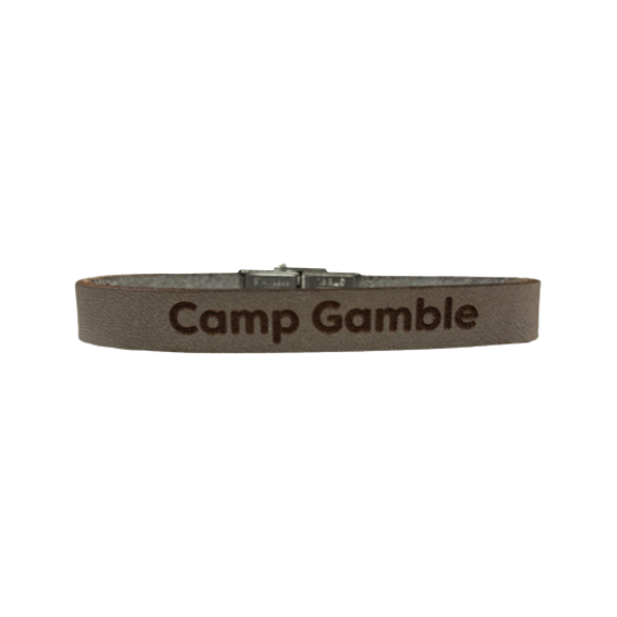 Load image into Gallery viewer, Bracelet 10MM Leather - Camp Gamble
