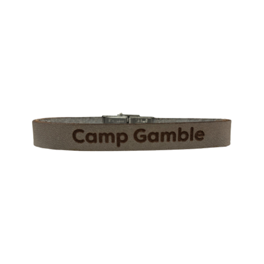 Bracelet 10MM Leather - Camp Gamble