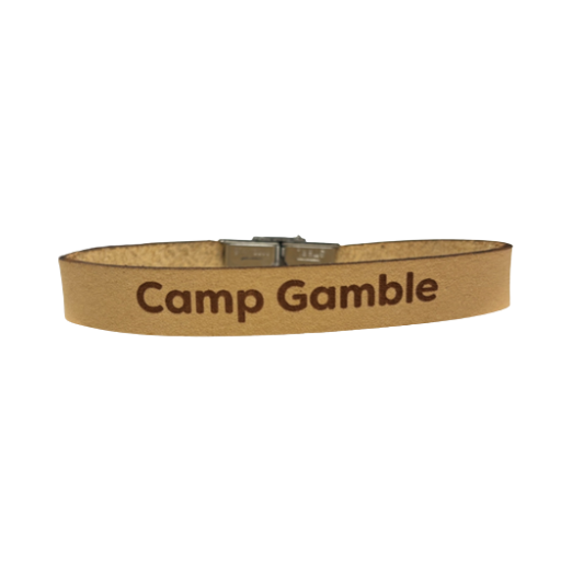Bracelet 10MM Leather - Camp Gamble