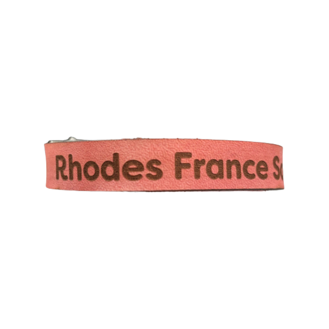Load image into Gallery viewer, Bracelet 10MM Leather - Rhodes France Scout Reservation
