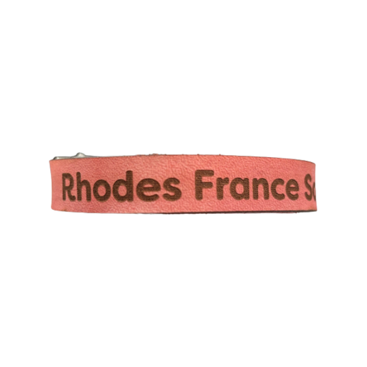 Bracelet 10MM Leather - Rhodes France Scout Reservation