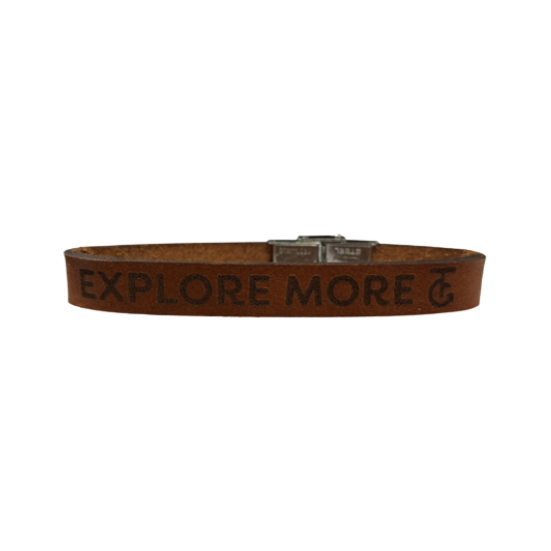 Load image into Gallery viewer, Bracelet 10MM Leather - Explore More TG

