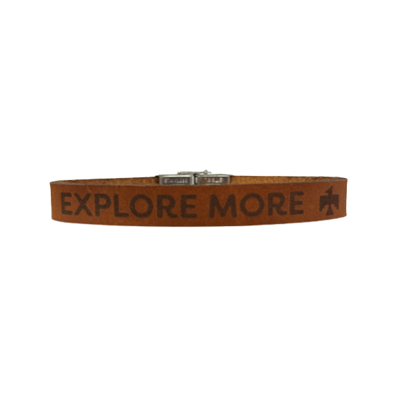 Load image into Gallery viewer, Bracelet 10MM Leather - Explore More with Thunderbird
