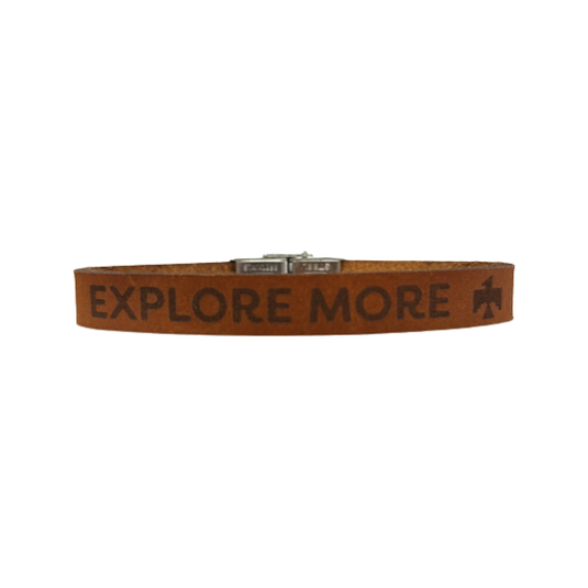 Bracelet 10MM Leather - Explore More with Thunderbird