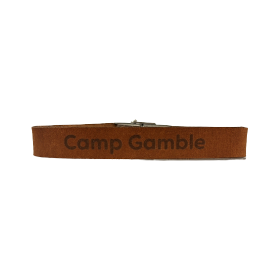 Load image into Gallery viewer, Bracelet 10MM Leather - Camp Gamble
