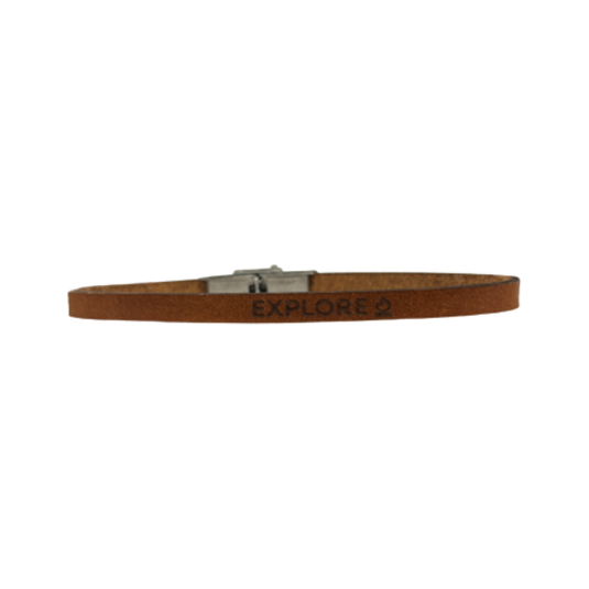 Bracelet 5MM Leather - Explore with Campfire