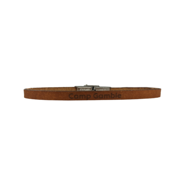 Load image into Gallery viewer, Bracelet 5MM Leather - Camp Gamble

