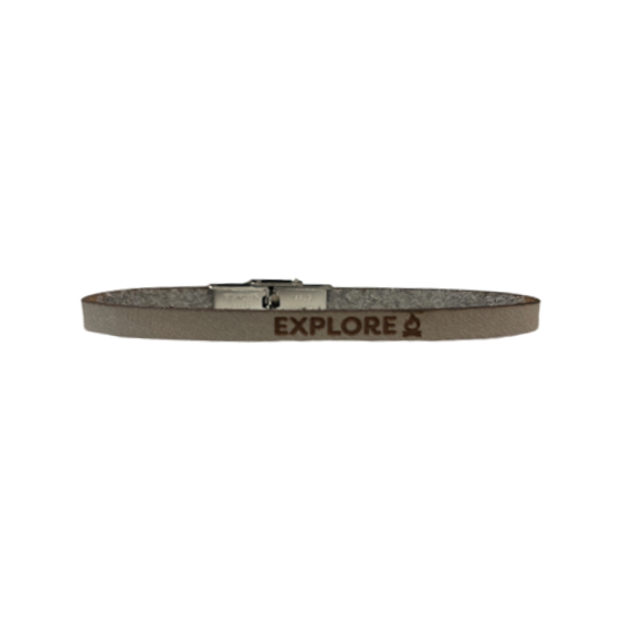 Load image into Gallery viewer, Bracelet 5MM Leather - Explore with Campfire
