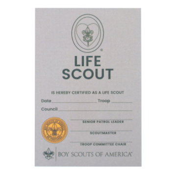 Pocket Certificate Rank Life