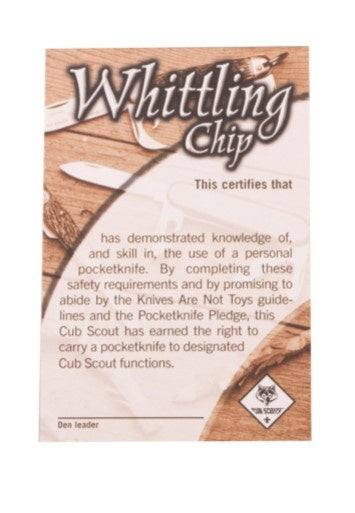 Certificate Pocket - Whittling Chip
