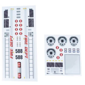 Decal PWD Fire Truck